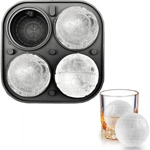 Kal-Moule À Glaçons En Silicone - Xxl - Grand Moule À Glaçons Rond - Sans Bpa - Convient À Un Usage Alimentaire - Facile À Nettoyer - 6 Cm - Pour Whisky, Bière, Cocktail - Neuf
