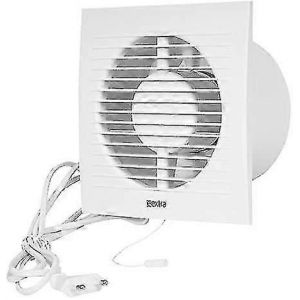 Extracteur d'air mural silencieux de 100 mm avec cable pour cuisine, salle de bain, maison et toilettes. Solution de ventilation efficace. - Neuf
