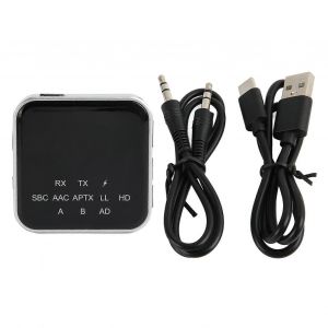 Émetteur Bluetooth Récepteur Multifonction Faible Latence 2 en 1 Adaptateur Bluetooth avec Interface AUX 3,5 mm pour TV PC - Neuf