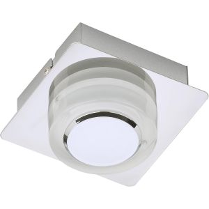 Kal-Leuchten 2257-018 Salle De Bain Plafonnier, Spots, Lampe Salon D'enfant Ou Chambre A Coucher, Applique Led, Métal, 5 W, Chrome - Neuf