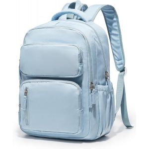 Sac a Dos Scolaire Multipoches,Sacs D'école Cartable Primaire Grand,Sac à Dos Lycee,Sac Université Femme,Sac Scolaire Ado 30L[T484] - Neuf