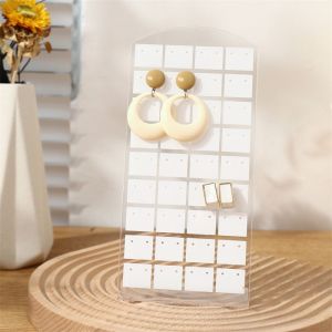 72-Trou De Boucle D'oreille De Vitrine, Bijoux Stand, En Épingle À Cheveux Bijoux Présentoir, Blanc Transparent - Neuf