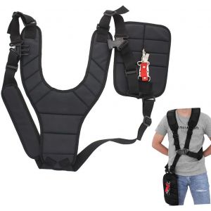 ChenQuanSarl-Harnais De Débroussailleuse Réglable, Confortable Et Respirant, Rembourré, Double Bandoulière, Ceinture En Nylon Pour Débroussailleuse De Jardin, Tondeuse À Gazon, Débroussailleuse ¿ Noi - Neuf