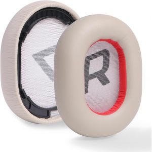 KAL-Coussinets De Remplacement En Cuir Pu Professionnels Pour Plantronics Backbeat Pro 2/ Voyager 8200 Uc, Utilise De La Mousse À Mémoire De Haute Qualité(Cuir Protéiné-Beige) - Neuf