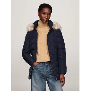 Veste En Duvet &Agrave; Capuche Avec Fausse Fourrure Heritage Down Tyra Jkt With Fur/Navy Blue - Xs - Neuf