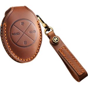 Étui de clé de voiture en cuir adapté pour Xiaopeng pour Xpeng P5 P7 G3 G6 G9 G3i 2019-2023 Protection Étui porte-clés.[H389] - Neuf
