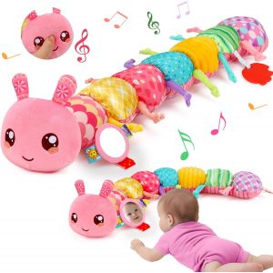 TDRFL-Jouet Bebe 0-3 6 Mois Jouet En Peluche Chenille Musicale Bebe Jouet Sensoriel Montessori Jouet Bebe Eveil 0-3 0-6 Mois Cadeau Naissance Fille Bébé - Neuf