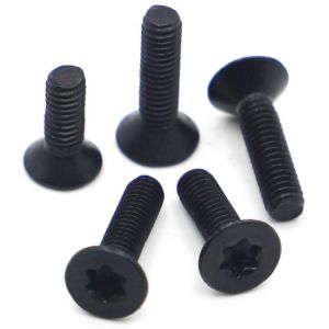 Noir 304 Acier Inoxydable Torx Tête Plat Vis Fraisée M2 M25 M3 M4 M5 M6 Boulon À Six Lobes Gb2673 - Neuf