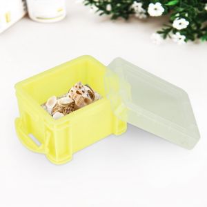 Hjlian Lot De 6 Mini Boites De Rangement, Conteneurs, Boites A Cosmetiques, Piluliers (Jaune) - Neuf