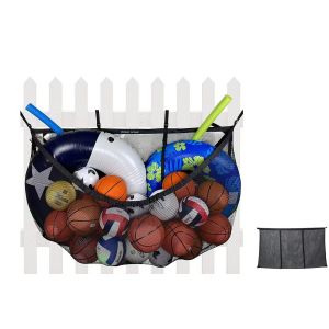 Sac de rangement suspendu pour piscine, id&eacute;al pour les bou&eacute;es et les jouets. Grande capacit&eacute;, charge maximale de 15 kg, design en filet. - Neuf