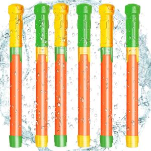 Kal-6pcs Pistolet À Eau Enfant,Longueur 42cmlongue Portée Pistolets Water Blaster Mousse,Jouets D'été Pistolet À Eau Colorée(Vert+Orange),Extérieur Lutte Contre L'eau Fête Jouets D'été - Neuf