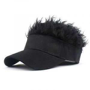 Casquette De Baseball De Golf Avec Faux Cheveux Casquette Pare-Soleil Fun Toupee Chapeaux Hommes Spiked - Neuf