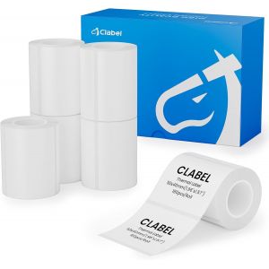 TIANYI-6 Rouleaux d'&Eacute;tiquettes Autocollantes Blanches 50x40mm 180 &Eacute;tiquettes par Rouleau (1,97""x1,57"") pour Imprimantes Id&eacute;ales pour &Eacute;tiquetage au Bureau, &agrave; l'&Eacute;cole et &agrave; Domicile - Neuf