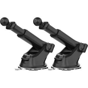 Kalanka-Support Téléphone Voiture De Support À Ventouse De Rechange Avec Connecteur À Bille, Pour Pare-Brise Tableau De Bord Gps Sat Nav Dash Cam Support De Ventouse Accessoires (Noir1) - Neuf