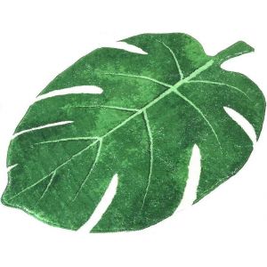 Tapis de salle de bain mignon 15.7 '' x 23.6 '' Lavable en machine Tapis en forme de petite feuille Ultra doux antidérapant enfants - Neuf