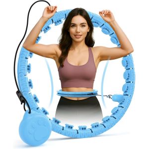 Asfasfq-Cerceau Hula Hoop Fitness Avec Sweet Poids Boule,Comprend 24 Maillons Détachables, Équipement D'exercice Intelligent Pour Femme - Neuf