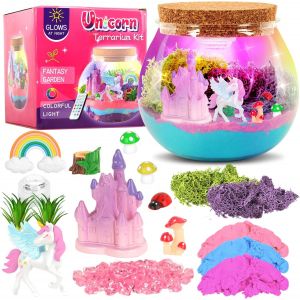 CMJAAGUR-Veilleuse Licorne Fille Avec T&eacute;l&eacute;commande, Diy Activites Manuelles Pour Enfants, Licorne Jouet Bricolage Enfant Pour Gar&ccedil;ons Cadeau D'Anniversaire &Acirc;g&eacute;s De 3 4 5 6 7 8 Ans[M179] - Neuf