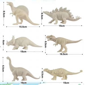 Dinosaure Jouet Artisanat R&eacute;aliste En Plastique Diy Graffiti Mod&egrave;le De Dinosaure Pour Kids_C - Neuf