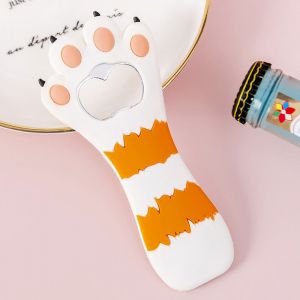 Blanc Horizontal Chat Griffe Ouvre-Bouteille, Un Magnétique De La Bière Ouvre-Bouteille, Un Mignon De Bande Dessinée, Ouvreur De Bouteille - Neuf