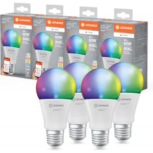Smart+ Matt Led Lampe, Compatible Avec Google, Alexa, Apple, White Frost Optics, 4.9w, 470lm, E14, Color Light & White Light, Avec Vocal Control, Jusqu'&agrave; 20 000 Hrs, 1-Pack - Neuf
