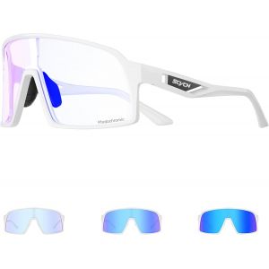 Lunette De Cyclisme Photochromique Homme Lunette V&eacute;lo Route Femme Tr90 Cadre Lunette Vtt Transparente Lunette Cycliste Anti-Uv400 Lunette De Soleil Sport Running Conduite Course S325[Z3388] - Neuf