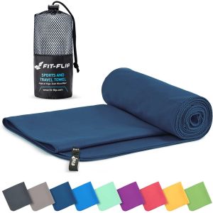 Kalanka-Serviette Microfibre - Pour Le Sport, Musculation Et La Piscine - Compacte, Ultra-L&eacute;g&egrave;re Et Rapidement S&egrave;che - Parfait Pour Natation, Plage Et Voyage - Neuf