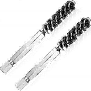 T&ecirc;te De Clubs De Golf Hosel Brosse Golf Club Brosse Fil Brosse Outil De Nettoyage Brosse &Eacute;lectrique Perceuse M&eacute;tallique Brosse Pour Fer Et Bois (Argent-2 Pi&egrave;ces) - Neuf