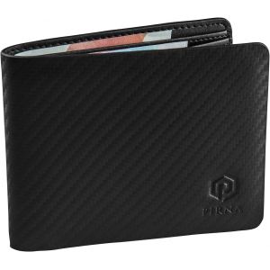 KGABERY-Rfid Wallet For Men,Carbon Bifold Slim Card Holder With Gift Box,Wallet For Men Uk,Carbon Fiber,Modern,Unique - Neuf