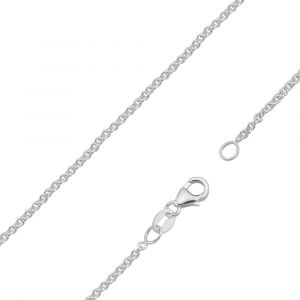 Kal-Cha&icirc;ne D'ancre Pour Femme En Argent Sterling 925 Sans Pendentif U2013 Collier Avec 0,7 Mm D'&eacute;paisseur U2013 Cha&icirc;ne Fine En Argent Ub00 - Neuf