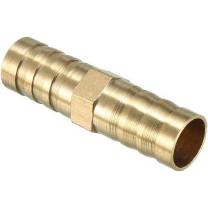 Raccord cannelé tuyau droit en laiton de 12 mm - Neuf