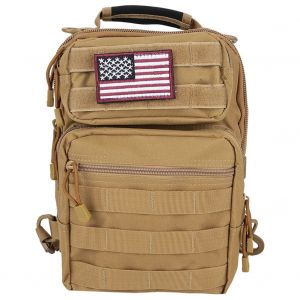 Sac De Poitrine Multifonctionnel Pour Sports De Plein Air, Sac A Bandouliere, Sac Messager (Kaki) - Neuf