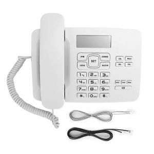 KX T7001 FSk DTMF Dual System Téléphone de bureau à domicile avec écran LCD Calendrier Blanc - Neuf