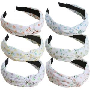 Bandeaux de cheveux pour femme - Large bandeau vintage - Turban pour femme - Bandeau torsad&eacute; - Bandeau &eacute;lastique pour un usage quotidien - Yoga - Sport (bianxingchong6) - Neuf