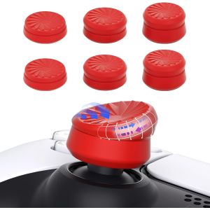 Eryi-Capuchon Pour Ps5 Manette Protection Stick Analog Pour Ps5 Edge,Thumbstick Cover Pour Ps4,Turbine Joystick Grips Caps Pour Xbox Core/Xbox One/Elite Series 2/Switch Pro-Rouge,3 Paires - Neuf