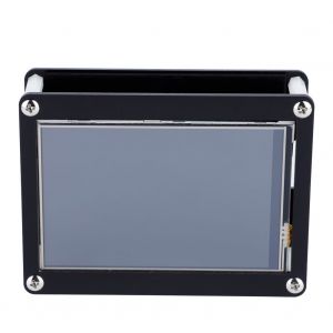 ecran LCD tactile 4,0 pouces 480 x 320, boitier en acrylique noir pour Raspberry Pi - Neuf