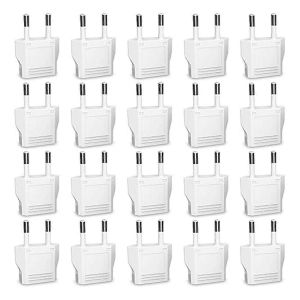 Adaptateur de prise européenne,20 adaptateurs de prise US vers Europe,prise UE - Neuf