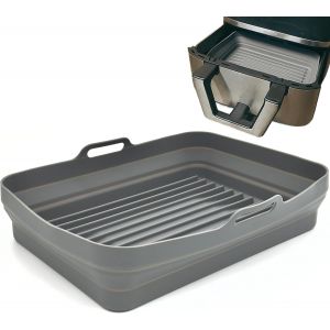 NouvelHorizonstore-Moule en Silicone rectangulaire pour friteuse &agrave; air. Compatible avec CECOFRY Dual 9000. Accessoires pour friteuse &agrave; air, Moule rectangulaire Pliable sans BPA, 1 unit&eacute;. - Neuf