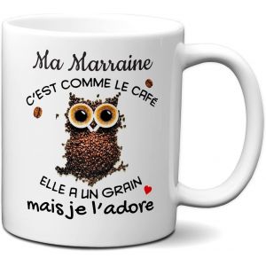 Kalanka-Tasse Mug Cadeau Marraine Comme Le Café Original Baptême Anniversaire Humour - Neuf