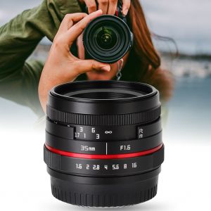 Objectif 35 mm F1.6 a ouverture manuelle pour appareils photo hybrides (pour Canon) - Neuf