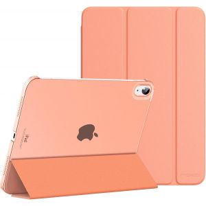 &Eacute;tui pour iPad (A16) 11e G&eacute;n&eacute;ration 11 Pouces en 2025, iPad 10e G&eacute;n&eacute;ration 10,9'' en 2022, &Eacute;tui Mince en PC Translucide pour iPad 11e G&eacute;n. avec Touch ID, Orange Abricot&eacute;e - Neuf