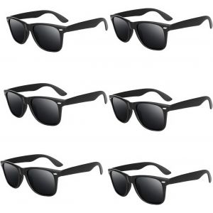 Kathlelxh-Lunettes De Soleil Vintage Un Xe,6 Pièces Lunettes De Soleil Pour Homme Femme,Classics Sunglasses,Mode Rectangulaire Lunettes De Soleil Protection Uv 400 Pour Shopping Voyages Pêch[H1061] - Neuf