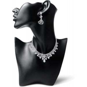 Subzonal-Pr&eacute;sentoir &Agrave; Bijoux, Collier, Mannequin De Vitrine - Buste - Pr&eacute;sentoir &Agrave; Bijoux - Pour Colliers, Boucles D'oreilles - Noir - Neuf