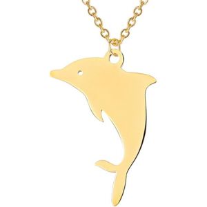 Kal-Collier De Dauphin Bague De Dauphin En Acier Inoxydable Pendentif Dauphin Sautant Pendentif D'amour Dauphin Bijoux D'été Boho Pour Les Femmes Et Les Hommes - Neuf