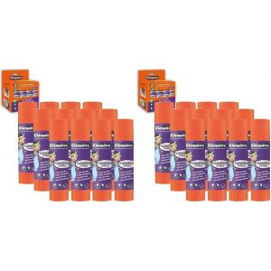 Cl&eacute;costick Purple -Ba8-18x12-Cl&eacute;o'stick Bo&icirc;te Colle Violette 8 G,Lot De 24 B&acirc;tons De 8g,Set De 96 Pi&egrave;ces - Neuf