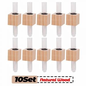 Vase &Agrave; Tubes &Agrave; Essai En Bois,Arrangement De Fleurs,Tube Magn&eacute;tique,Simulation De Vase &Agrave; Fleurs,Autocollant Magn&eacute;tique Pour R&eacute;frig&eacute;rateur,D&eacute;coration De Cuisine.A-10Set. - Neuf