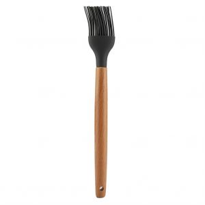 Hjlian Ustensile De Cuisine En Silicone Avec Manche En Bois (Pinceau A Huile) - Neuf