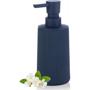 Distributeur Savon Bleu Pour Salle De Bain, Rechargeable Distributeur Liquide Vaisselle, Distributeur Savon Cuisine Pour Plan De Travail (Bleu)[CHU10502764] - Neuf