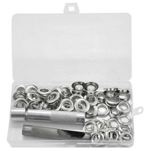 100 Pcs Poin&ccedil;on Oeillets Et Auvent Tente B&acirc;che R&eacute;paration Kit Trou Oeillet Nouveau - Neuf