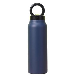 Bouteille D'eau Isotherme Bleu Marine Avec Support De Téléphone Magnétique - Neuf