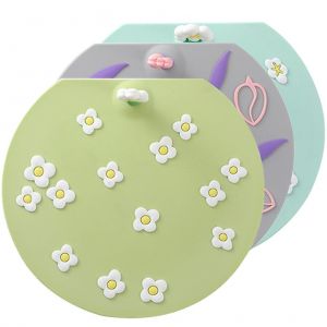 Lot de 3 paniers d'&eacute;gouttage pliables en silicone pour fruits et l&eacute;gumes - Neuf